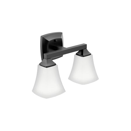 Moen Voss Two Globe Bath Light in Matte Black YB5162BL